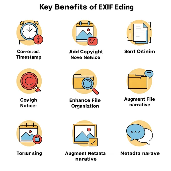 Vorteile der EXIF-Datenbearbeitung: Korrektur, Copyright.