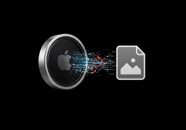 Aliran data dari kamera iPhone ke fail foto