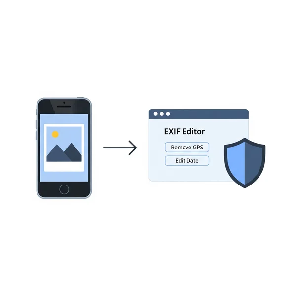 Online EXIF editor for mobile photo privacy & control.
