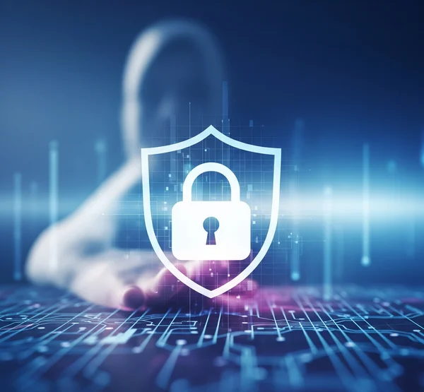A lock icon over a photo, symbolizing EXIF data removal for privacy