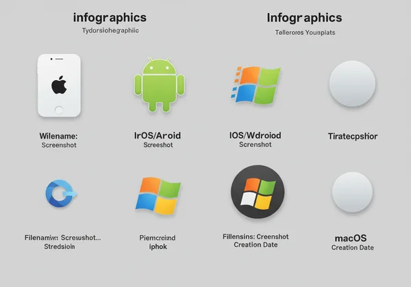 Infographic of screenshot metadata on major OS.