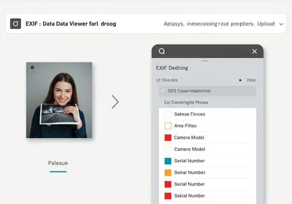 Screenshot of an online EXIF viewer interface